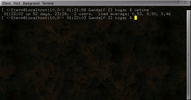 Very long Linux uptime. This is Mandrake Linux 10.