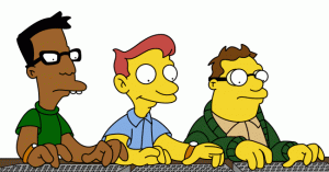 Simpsons computer users.