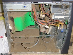Very dusty computer.