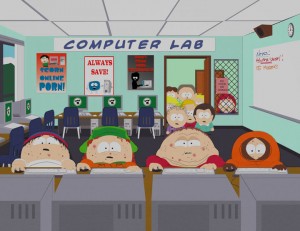 South Park computer lab.