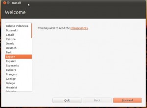 Getting ready to install Ubuntu. Getting ready to install Ubuntu.