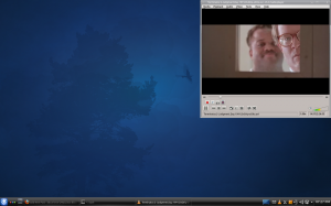 My KDE 4.8.0 Linux desktop. And Terminator 2.