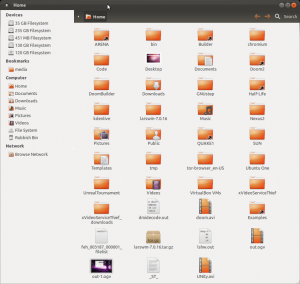 The latest Nautilus file manager.