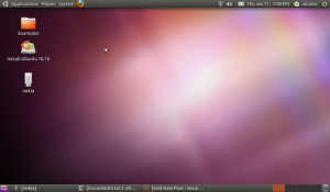 Ubuntu 10.10 Gnome desktop.