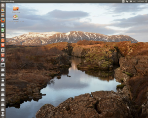 The Trusty Tahr Ubuntu desktop.