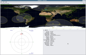 The Gpredict software in action.