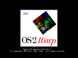 OS/2 Warp. This was a great old operating system.