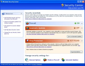 Windows XP security fail.