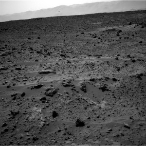 Strange object in the Martian sky.
