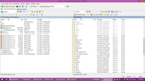 WinSCP. A good way to copy files from a Linux machine.