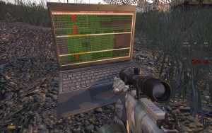 Linux laptop in Arma 3.