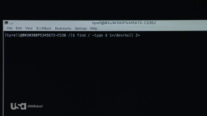 Using the Linux command line in Mr Robot.