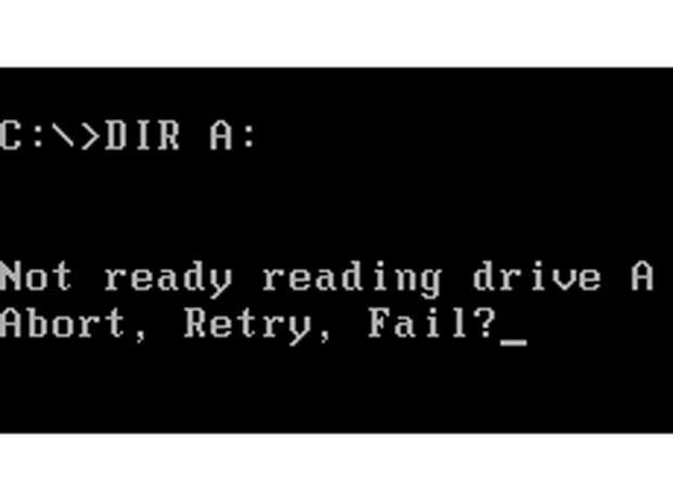 Abort Retry Fail. The famous DOS error.