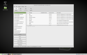 Updating package repository information in Linux Mint.