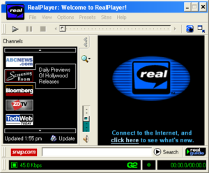 Realplayer. This was cool in the 90s...