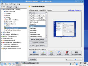 KDE 3.4 theme manager.