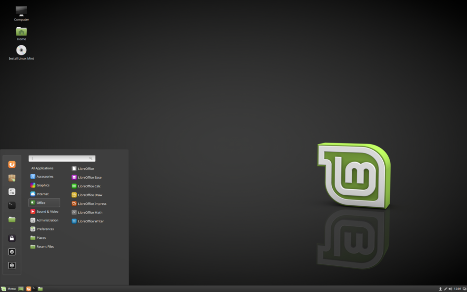 Linux Mint MATE desktop.