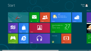 Modern Windows 8 desktop interface.