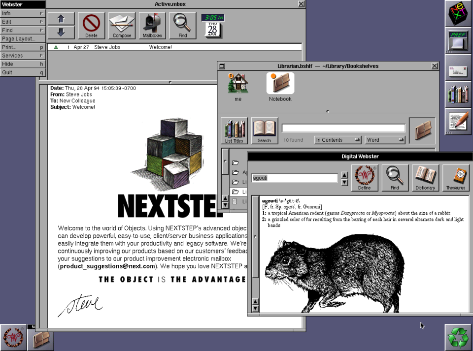 NeXTSTEP Desktop OS.