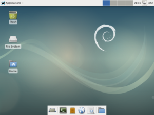 Debian 9 Xfce4 desktop.