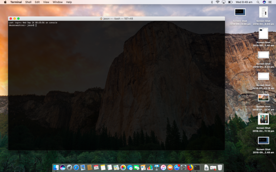 Mac OS Sierra desktop.