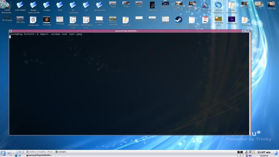 Trinity desktop running on Ubuntu 18.04.