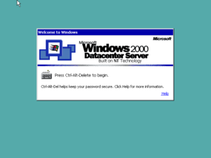 Windows 2000 Advanced Datacenter Server.