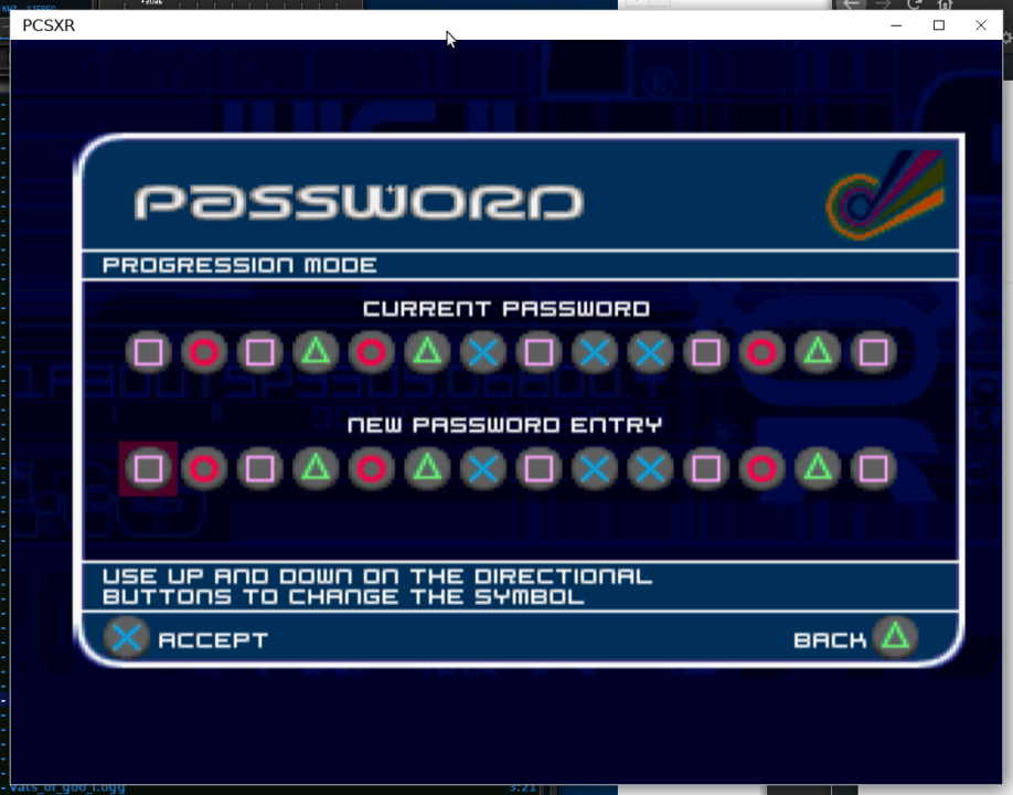 Nice password for Wipeout 2097.
