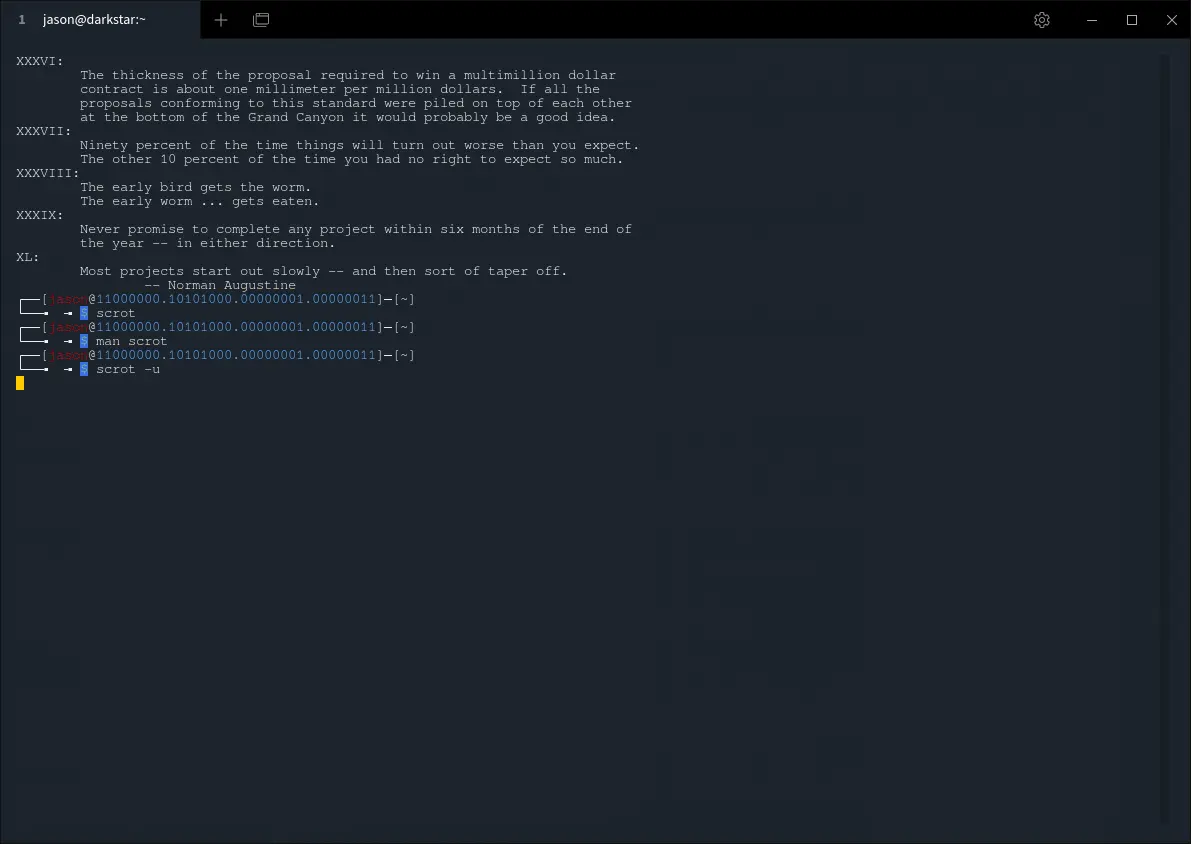 The Tabby terminal emulator running on Arch Linux.
