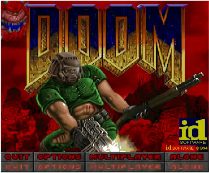 Old Doom splash screen from 1995.