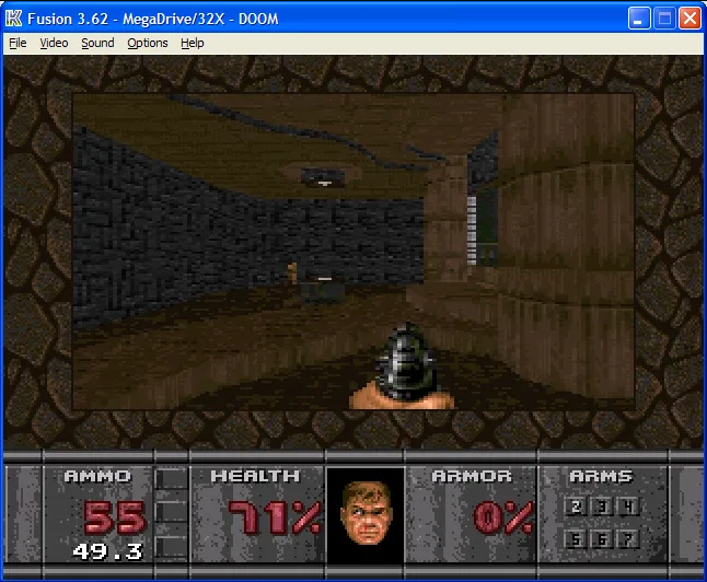 Doom2 MAP01 running in 32X Doom.