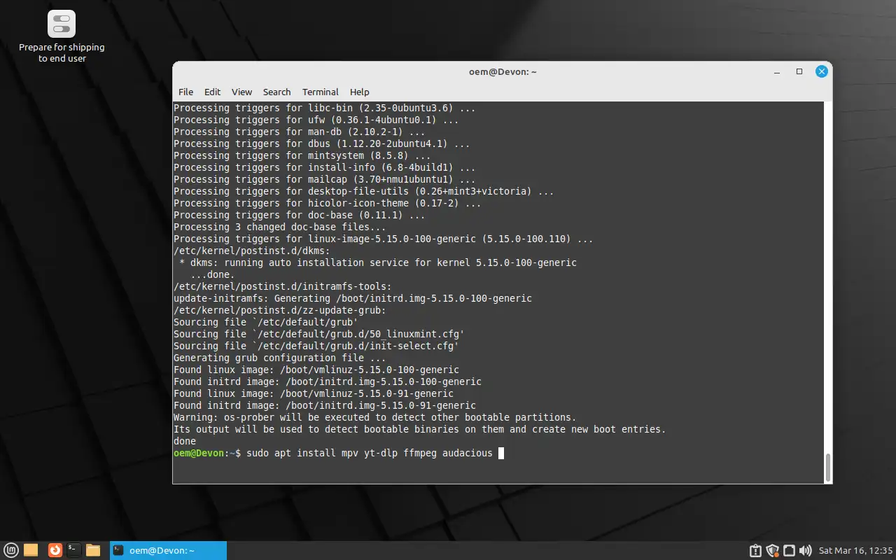 Installing some very useful command line apps on Linux Mint.